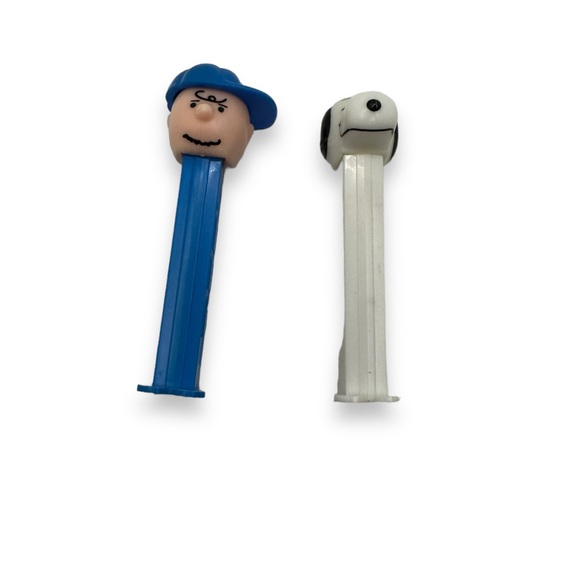 Vintage Pez Dispensers Peanuts Charlie Brown Snoopy Lot Of 2 1990s - Picture 4 of 4